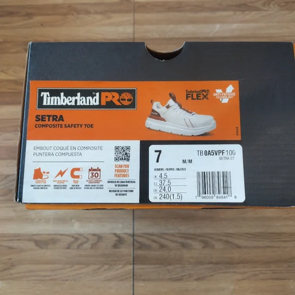 Ladies Size 7M Timberland PRO Setra Composite Safety Toe Sneakers - Picture 10 of 10